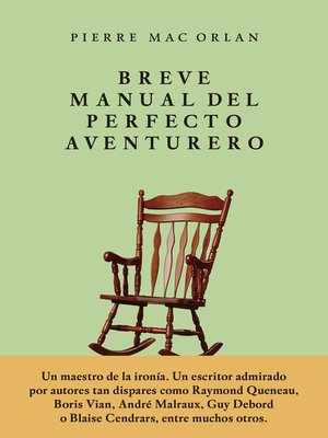 cover image of Breve manual del perfecto aventurero